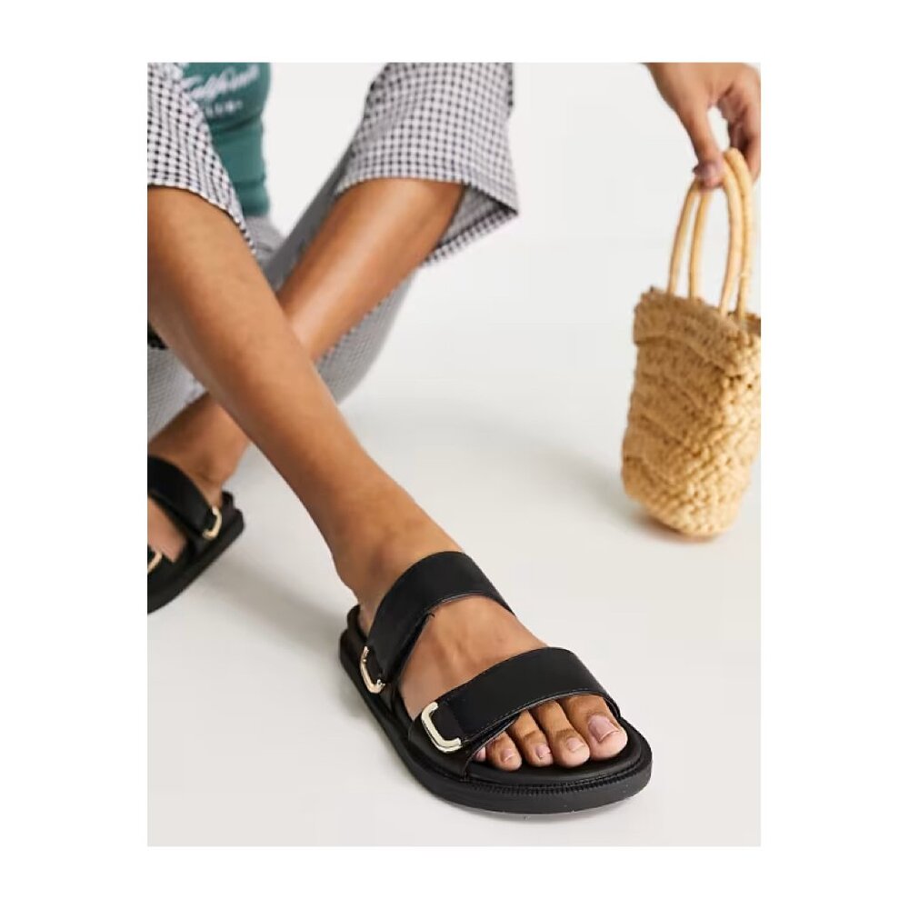 London Fog Black Slides